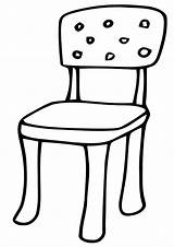 Chair Coloring Pages Chair6 sketch template