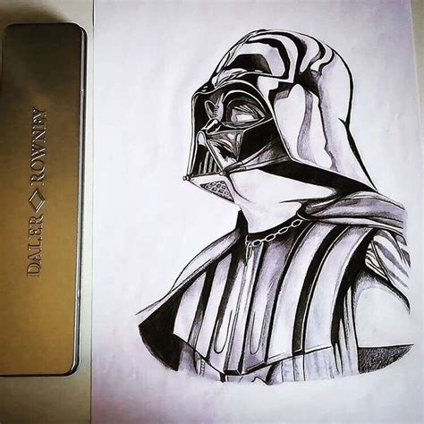 just a very clean depiction of darth vader by lisa jagrd go check her out and see some other