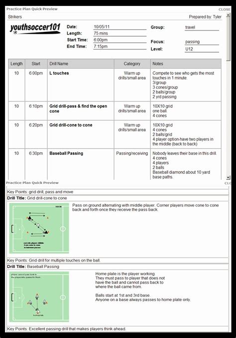 printable football practice plan template printable word searches