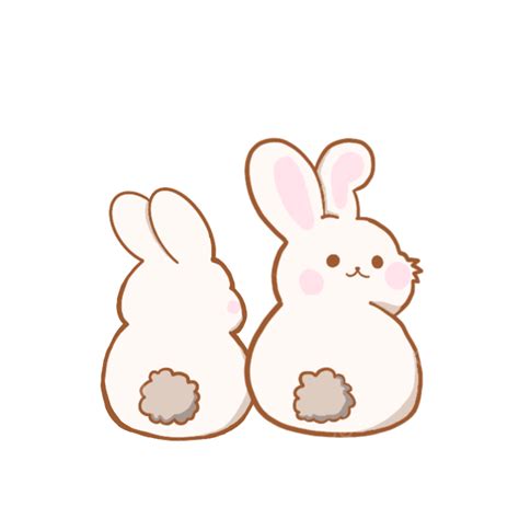 cute bunnies cute bunny rabbit cute animal stickers png
