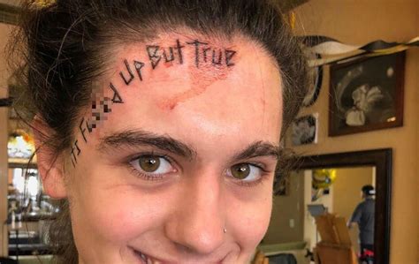 teenage artist named ‘the moniker of sadness gets face tattoo because