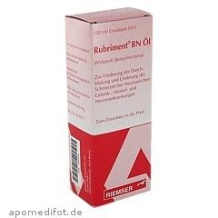 rubriment bn oel  milliliter   bestellen medpex