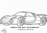 Porsche Spyder Voiture Benjaminpech sketch template