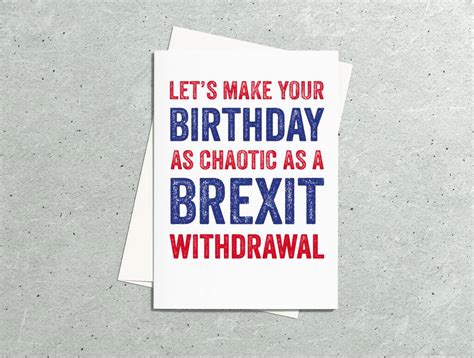 funny personalised brexit birthday greeting card    punctuate notonthehighstreetcom