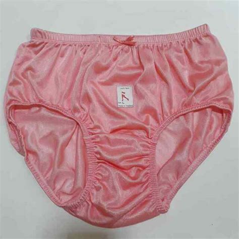 pink red l vintage nylon knickers panties briefs hi men