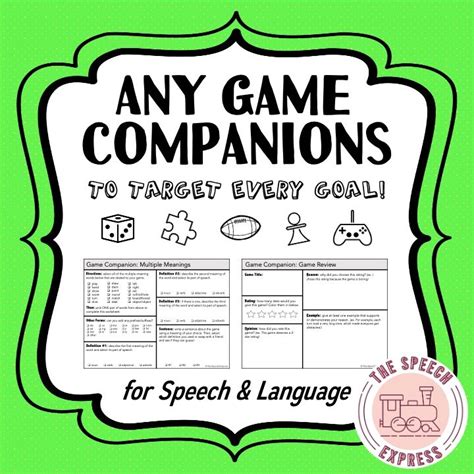game companions  speech  language  speech express