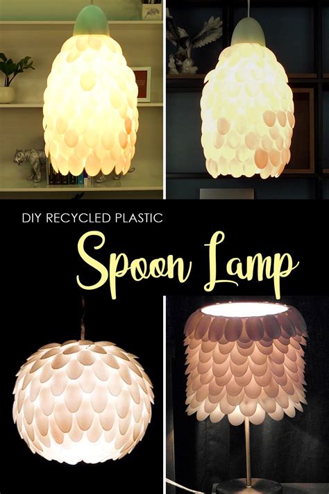 diy recycled plastic spoon lamp plastic spoon lamp diy recycle diy recycle plastic