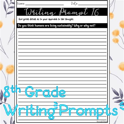grade writing prompts distance learning payhip