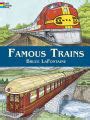 famous trains coloring book  bruce lafontaine paperback barnes