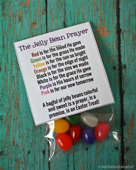 jelly bean prayer  printable   che