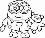 Minion Drawing Girl Minions Evil Coloring Color Pages Purple Clipartmag Kids Bob sketch template