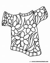 Summer Coloring Pages Shirt Printable Hawaiian Flowers Flower Hula Color Print Getcolorings Hawaii Activity Popular Col sketch template