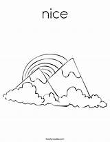 Mountain Coloring Worksheet Mountains Pages Sheet Color Colouring Nice Peak Book Pikes Everest Mount Gunung Tracing Rainbow Noodle Rivers Twistynoodle sketch template