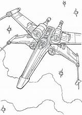 Wars Star Coloring Pages Wing Printable Ship Fighter Kids Print Coloring4free War Color Sheet Book Sheets Fun Drawing Colouring Will sketch template