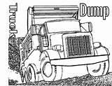 Coloring Truck Dump Realistic Kids Pages Kidsplaycolor Trucks Color Dessin Semi Choose Board sketch template