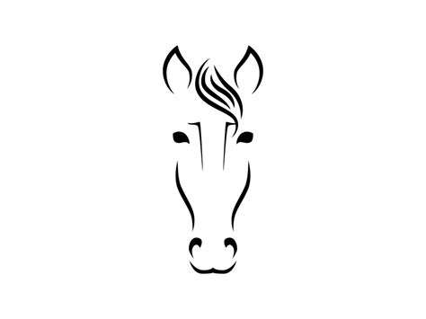 horse logo design  clipart