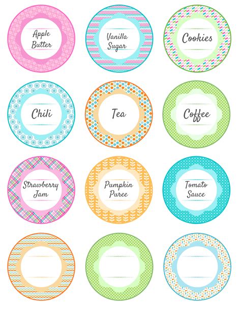 canning jar labels template
