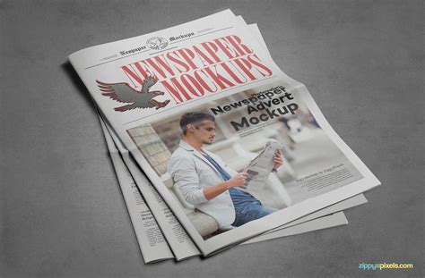 newspaper psd advertisement mockups zippypixels