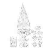 Coloring Trolls Dreamworks Pages Filminspector Holiday sketch template