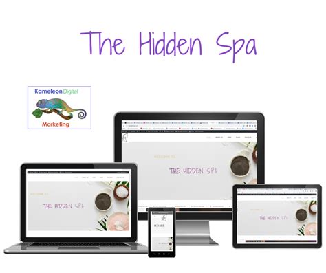 web design  hidden spa kameleon digital marketing