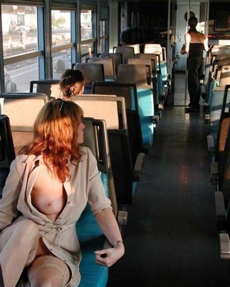 sexy woman flashing nude in public bus voyeur pictures