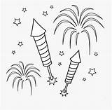 Fireworks Coloring Printable Pages Magnificent Tiny Clipartkey sketch template