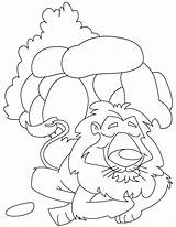 Den Lion Lives Coloring Drawing Pages Kids Getdrawings sketch template