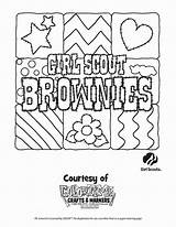 Brownie Scouts sketch template