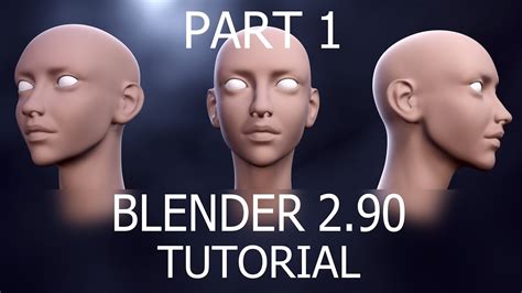 blender beginner to pro head sculpting tutorial part 1 shaping head
