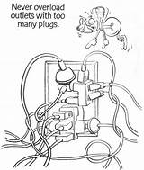 Coloring Electrician Electrical Safety Pages Getcolorings Printable Getdrawings sketch template