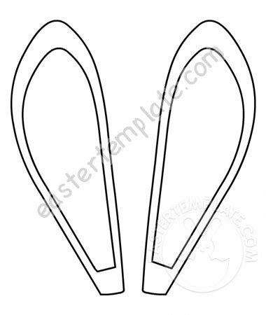 printable rabbit ears template craft easter template