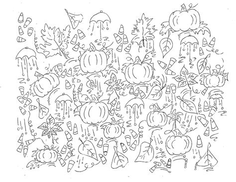 autumn kind  doodle  color fall coloring pages  art