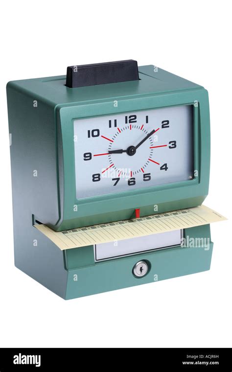 employee punch clock cut  stock images pictures alamy