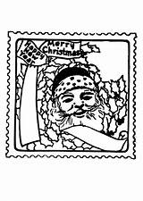 Francobollo Kerst Postzegel Sello Malvorlage Stampare Ausdrucken Kleurplaten Große Abbildung Herunterladen sketch template