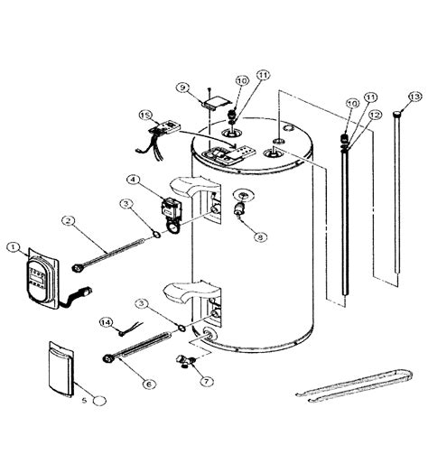 whirlpool water heater parts model esrd sears partsdirect