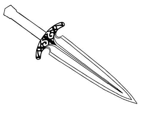dagger coloring pages