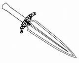 Dagger Coloring Template Drawing Macbeth Designlooter 576px 75kb Pages Drawings sketch template