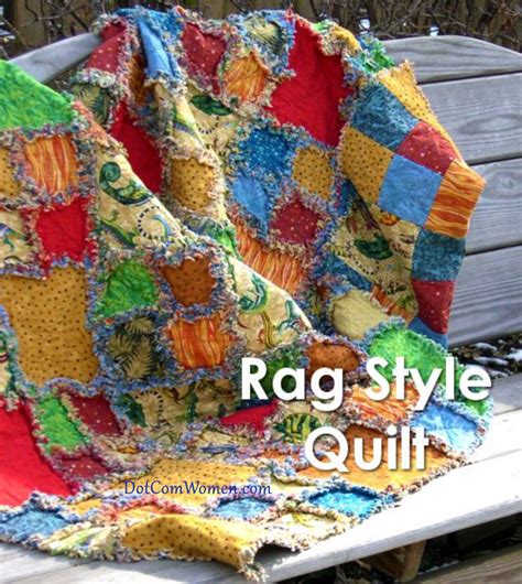 rag style quilt  quilting pattern project dot  women