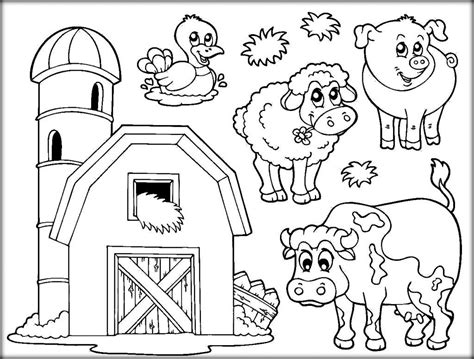 farm coloring pages  adults  getcoloringscom  printable