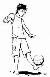 Coloring Pages Juggling Ball Cartoon Soccer Getcolorings Drawing Getdrawings sketch template