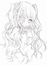 Anime Lineart Drawing Line Deviantart Painter Coloring Pages Manga Girls Hermosa Locura Girl Drawings Cute Color Sketch Chibi Kawaii Character sketch template