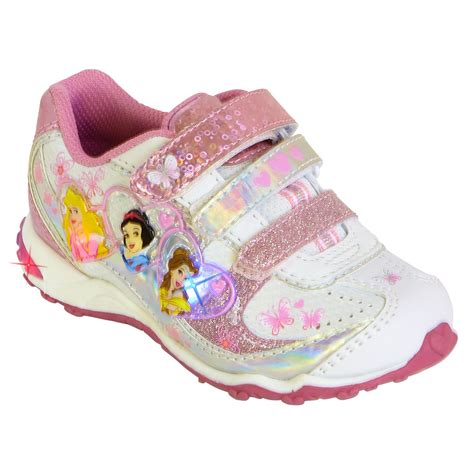 disney toddler girls princess light  athletic shoe pink clothing