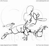 Coffee Businesswoman Spilling Stumbling Toonaday Outline Illustration Cartoon Royalty Rf Clip Clipart Ron Leishman 2021 sketch template