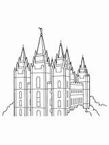 Temple Lds Salt Lake Coloring Pages Primary City Utah Template Clipart Temples Clip Kids Printable Outline Sketch Templates Google Gif sketch template