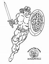 Coloring Pages Warrior Conan Hero Barbarian Spartan Rescue Heroes Color Super Marvel Printable Superhero Warriors Celtic Squad Big Az Library sketch template