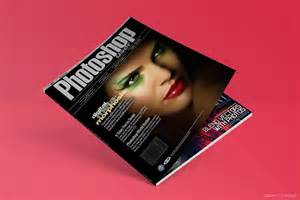 flat magazine mock  psd  graphic designers