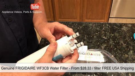 replace frigidaire refrigerator puresource  water filter video youtube