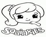 Squinkies Coloring Pages Girl Printable Cute Baby Book Explore Info sketch template
