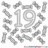 19 Coloring Colouring Numbers Number Candies Pages Sheets Printable Color Sheet Title Getcolorings Coloringpagesfree Education sketch template