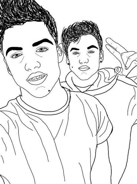 dolan twins coloring pages coloring pages